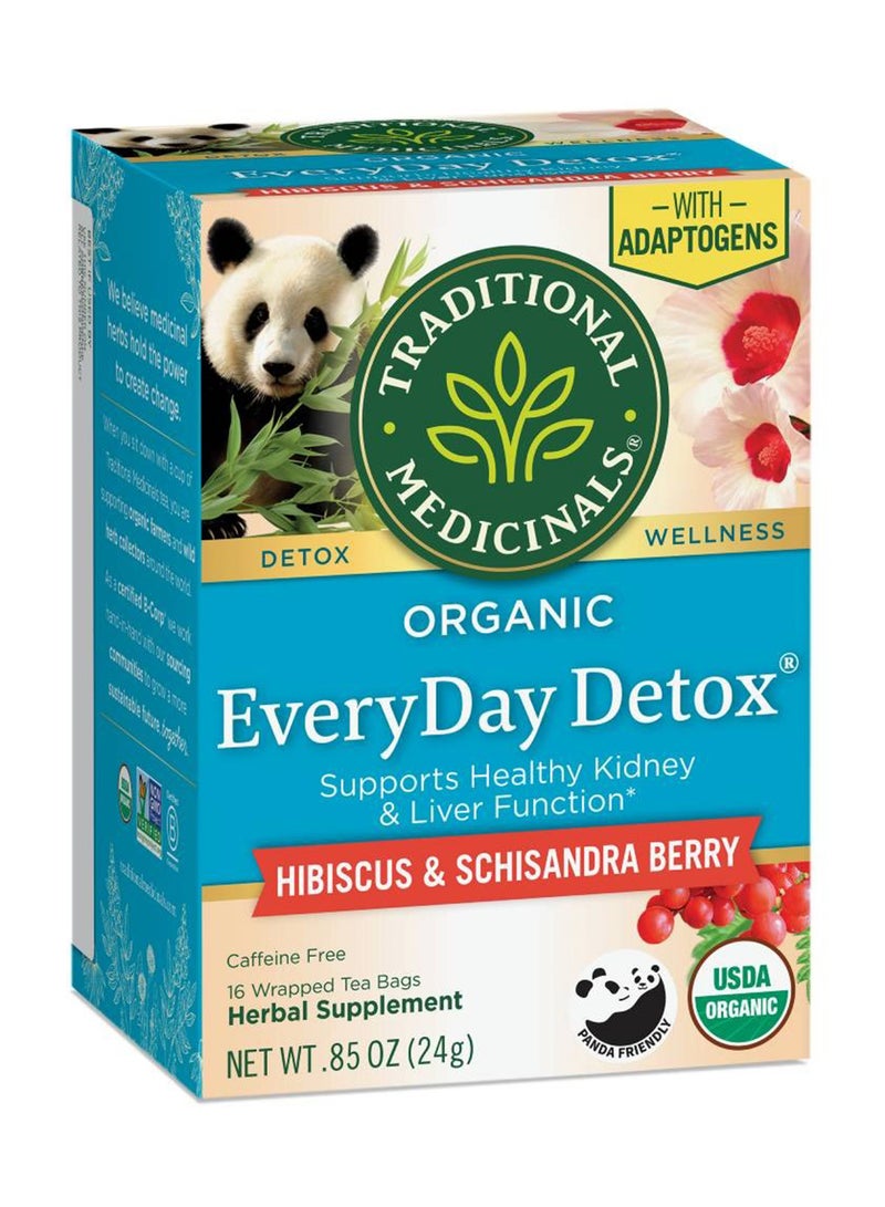 Traditional Medicinals Organic Everyday Detox Schisandra Berry, Supports Healthy Liver Function, Caffeine Free, 16 Tea Bags 2